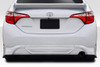 2014-2016 Toyota Corolla Duraflex Zeta Rear Diffuser - 1 Piece / Vehicle Year Make Model Trim - 2014-2016-Toyota Corolla ALL / Product Type - Rear Lip/Add On / Style Name -Zeta / Kit Material - FRP (Fiberglass Reinforced Plastics) / Notes - Note: must be used with 115049, this is the center piece only.