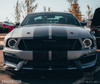 2005-2009 Ford Mustang Duraflex GT350 Look Front Bumper - 1 Piece / Vehicle Year Make Model Trim - 2005-2009-Ford Mustang ALL / Product Type - Front Bumper / Style Name -GT350 Look / Kit Material - FRP (Fiberglass Reinforced Plastics) / Notes - Notes: This bumper will cover a small portion of the headlight by design.