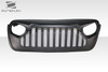 2018-2025 Jeep Wrangler JL Gladiator JT Duraflex Predator Grille - 1 Piece / Vehicle Year Make Model Trim - 2018-2025-Jeep Wrangler ALL / Product Type - Grilles / Style Name -Predator / Kit Material - FRP (Fiberglass Reinforced Plastics) / Notes -