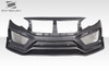 2016-2021 Honda Civic 4DR Duraflex RBT Widebody Look Front Bumper - 1 Piece / Vehicle Year Make Model Trim - 2016-2021-Honda Civic 4DR / Product Type - Front Bumper / Style Name -RBT / Kit Material - FRP (Fiberglass Reinforced Plastics) / Notes -