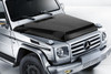 2000-2018 Mercedes G Class W463 Carbon Creations Behemoth Hood - 1 Piece / Vehicle Year Make Model Trim - 2000-2018-Mercedes G Class ALL / Product Type - Hood / Style Name -Behemoth / Kit Material - Carbon Fiber / Notes - Note: Hood pins are required.
