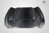 2015-2017 Ford Mustang Carbon Creations R Spec Hood - 1 Piece / Vehicle Year Make Model Trim - 2015-2017-Ford Mustang ALL / Product Type - Hood / Style Name -R Spec / Kit Material - Carbon Fiber / Notes - Note: Hood pins are required.