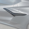 EOS Carbon Fiber Side Fender Vent Door Garnish - C8 Corvette Z06 (VENT-698-BKCF_DH-699-BKCF)