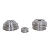 BBK 85-97 GM Truck 305 350 Underdrive Pulley Kit - Lightweight CNC Billet Aluminum (3pc) - 1598