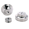 BBK 88-95 GM Truck 4.3 5.0 5.7 Underdrive Pulley Kit - Lightweight CNC Billet Aluminum (3pc) - 1603
