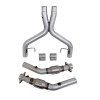 BBK 05-10 Mustang 4.6 GT High Flow X Pipe With Catalytic Converters - 2-3/4 - 1770