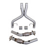 BBK 05-10 Mustang 4.6 GT High Flow X Pipe With Catalytic Converters - 2-3/4 - 1770