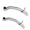 BBK 87-93 Mustang GT Cat Back Kit Varitune Mufflers - Aluminized turn downs - 3002