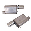BBK Vari-Tune Axle Back Exhaust Kit 2 Adjustable Performance Mufflers 2-3/4 Pipe 4 in. Tips - 41065