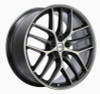 BBS CC-R 19x8 5x108 ET45 Satin Graphite Diamond Cut Polished Rim Protector Wheel -70mm PFS Required - CC2001GRPK