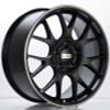 BBS CH-R 19x8.5 5x130 ET51 CB71.6 Satin Black Polished Rim Protector Wheel w/ Motorsport Etching - CH108BPO-MTSP