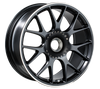 BBS CH-R 20x9 CL ET51 CB84 Satin Black Polished Rim Protector Wheel - CH151BPO