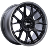 BBS CH-RII 22x9.5 5x120 ET33 Satin Black Center Platinum Lip SS Rim Prot Wheel -82mm PFS Req - CH7003BPPO
