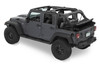 Bestop 07-18 Jeep Wrangler JK 4-Door Jeep Trektop Glide (Premium Black Twill) - 54423-17 Photo - Close Up