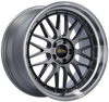 BBS LM 19x8.5 5x114.3 ET43 PFS Diamond Black Center Diamond-Cut Rim Wheel - PFS/Clip Req - LM220DBPK Photo - Primary
