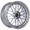 BBS LM 19x8.5 5x120 ET32 Diamond Silver Center Diamond Cut Lip Wheel -82mm PFS/Clip Required - LM227DSPK
