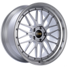 BBS LM 20x9.5 5x120 ET37 Diamond Silver Center Diamond Cut Lip Wheel -82mm PFS/Clip Required - LM230DSPK