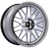 BBS LM 20x9.5 5x114.3 ET40 CB66 Diamond Silver Center Diamond Cut Lip Wheel - LM238DSPK