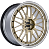 BBS LM 20x9.5 5x114.3 ET40 CB66 Gold Center Diamond Cut Lip Wheel - LM238GPK