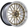 BBS LM 20x10.5 5x114.3 ET20 CB66 Gold Center Diamond Cut Lip Wheel - LM239GPK