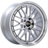 BBS LM 20x10 5x120 ET45 Diamond Silver Center Diamond Cut Lip Wheel -82mm PFS/Clip Required - LM256DSPK
