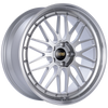 BBS LM 21x9 5x120 ET32 Diamond Silver Center Diamond Cut Lip Wheel -82mm PFS/Clip Required - LM260DSPK