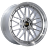 BBS LM 20x9 5x120 ET20 Diamond Silver Center Diamond Cut Lip Wheel -82mm PFS/Clip Required - LM283DSPK
