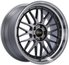 BBS LM 20x9.5 5x112 ET38 PFS Diamond Black Center Diamond-Cut Rim Wheel - PFS/Clip Req - LM458DBPK Photo - Primary
