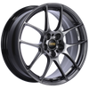 BBS RF 17x7.5 5x100 ET48 Diamond Black Wheel -70mm PFS/Clip Required - RF504DBK