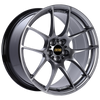 BBS RF 18x9 5x100 ET45 Diamond Black Wheel -70mm PFS/Clip Required - RF520DBK