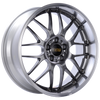 BBS RS-GT 18x9.5 5x112 ET32 Diamond Black Center Diamond Cut Lip Wheel -82mm PFS/Clip Required - RS914EDBPK