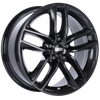 BBS SX 20x9 5x120 ET42 Crystal Black Wheel -82mm PFS/Clip Required - SX0601CB