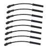 Moroso 99-13 GM LS/LQ 4.8/5.3/5.7/6.0/6.2L Ultra350 8mm Multi-Angle Boot Spark Plug Wire Set - Black - 51037 User 1