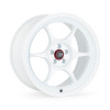 Enkei PF06 17x7in 45mm Offset 5x114.3 BP 75mm Bore - White Machined Wheel - 545-770-6545WM Photo - Primary