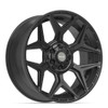 4PLAY 4P06 22x9 6x135 + 6x139.7 12et Satin Black Wheel