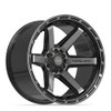 4PLAY 4P63 22x12 6x135 + 6x139.7 -44et Gloss Black Brushed with Tinted Clear Wheel