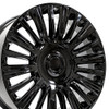 OE Wheels CA92 22x9 6x139.7 28et Gloss Black Wheel