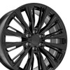 OE Wheels CA93 22x9 6x139.7 28et Gloss Black Wheel