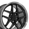 OE Wheels CV04 17x9.5 5x120.65 54et Gloss Black Machined Lip Wheel