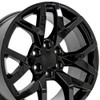 OE Wheels CV66 20x9 6x139.7 28et Gloss Black Wheel