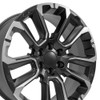 OE Wheels CV68 22x9 6x139.7 28et Satin Black with Milled Edge Wheel