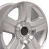 OE Wheels CV84 22x9 6x139.7 31et Gloss Silver Machined Wheel