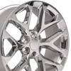 22" Replica Wheel fits Chevy Silverado - CV98B Chrome 22x9