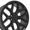 OE Wheels CV98B 24x10 6x139.7 24et Satin Black Wheel