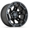 DEFIANT DF03B 17x9 5x127 -12et Satin Black with Dark Satin Charcoal 2-Tone Wheel