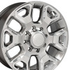OE Wheels DG66 20x8 8x165.1 54.65et Gloss Hyper Silver with Chrome Insert Wheel