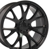 OE Wheels DG69 22x10 5x139.7 25et Satin Black Wheel