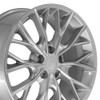OE Wheels JP30 20x8.5 5x127 50et Gloss Hyper Silver Wheel
