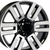OE Wheels TY10 20x7 6x139.7 15et Gloss Black Machined Wheel