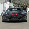 EOS 3 Piece Front Splitter - Carbon Flash Metallic - C8 Corvette Z06 (FLIP-683-V2-ABS)